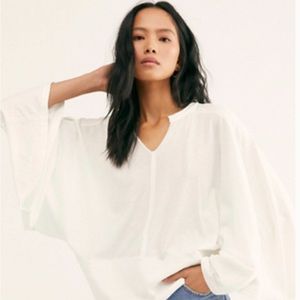 Free People Arms Wide Open Top White XS